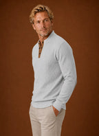 Classic Crewneck Layering Pullover Sweater for Men