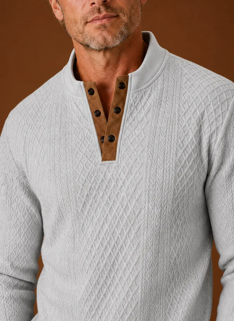Classic Crewneck Layering Pullover Sweater for Men