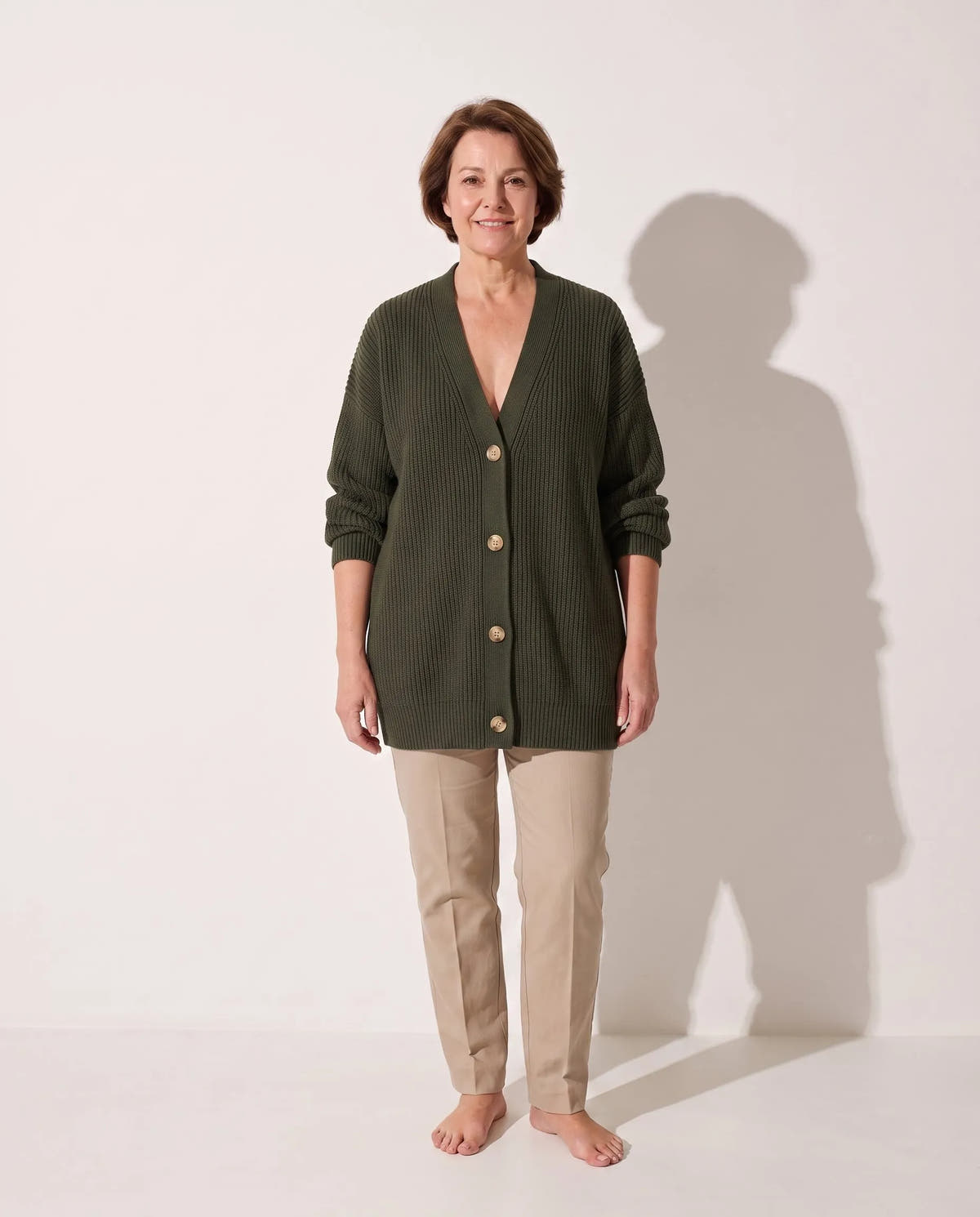 Deborah | Women's Cable Knit Oversized Cardigan