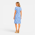 Effie | Women's Printed Short-Sleeve V-Neck Shift Dress