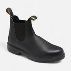 Faux Leather Ankle Boots with Elastic Side Panel for Men
