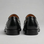 Faux Leather Penny Loafers with Rubber Sole for Men