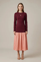 Flossie | Women's Drop-Waist Chiffon Maxi Dress