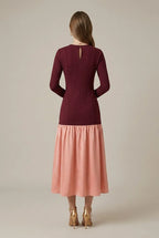 Flossie | Women's Drop-Waist Chiffon Maxi Dress