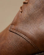 Leather Lace-Up Chukka Boots for Men