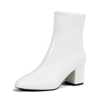 Gail | Women's Faux-Leather Block Heel Ankle Boots