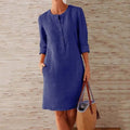Honora | Women's Button-Front Knee-Length Dress
