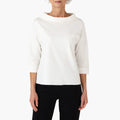 Janice | Women's Boat Neck Three-Quarter Sleeve Top