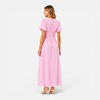 Jocasta | Women's Puff-Sleeve Smocked Maxi Dress