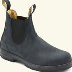 Leather Chelsea Boots with Elastic Panels for Men