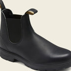 Leather Chelsea Boots with Elastic Panels for Men