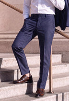 Leather Loafers with Brogue Wingtip Details for Men