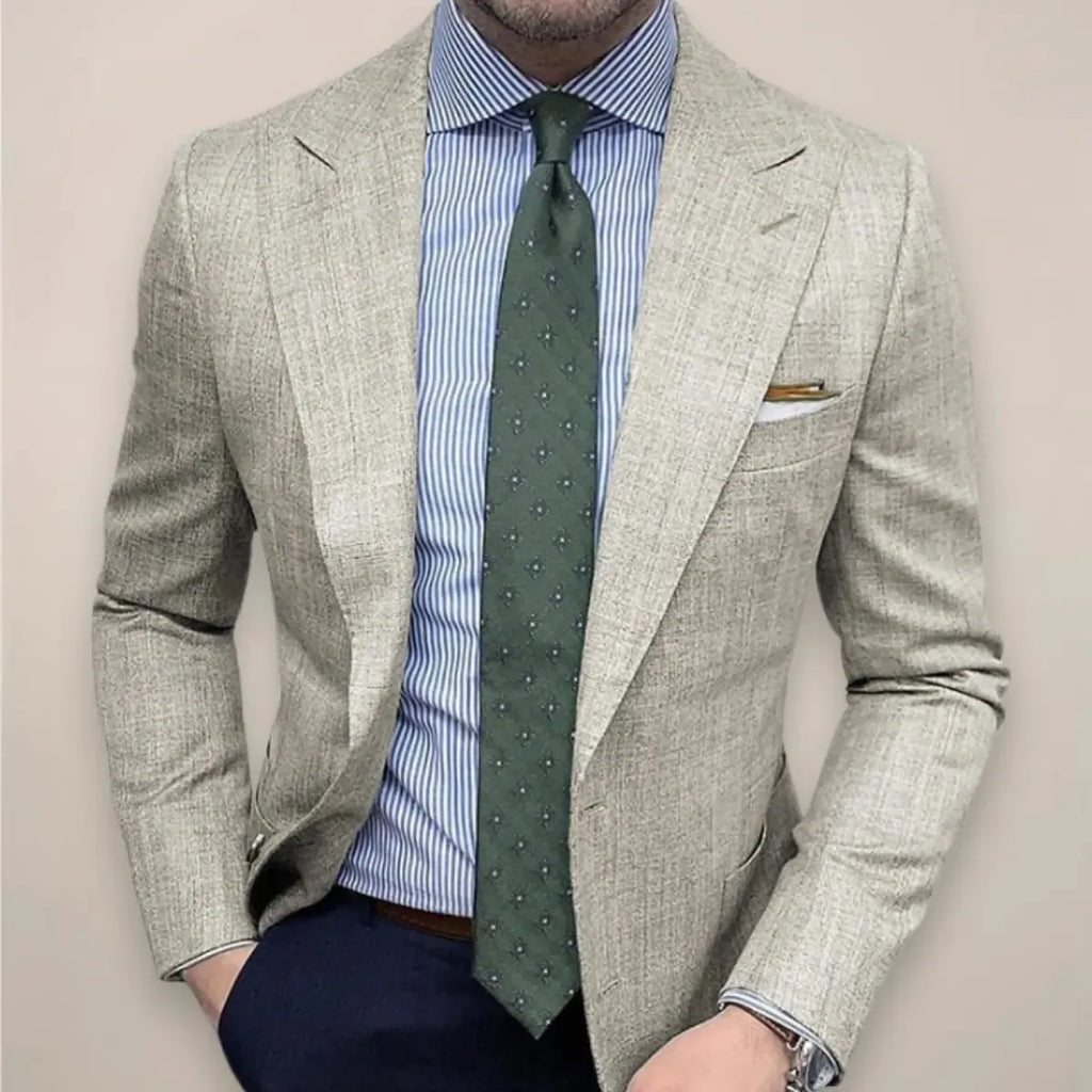 Lightweight Tailored Everyday Blazer with Patch Pocket for Men