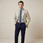 Lightweight Tailored Everyday Blazer with Patch Pocket for Men