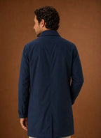 Lightweight Water-Resistant Trench Coat for Men