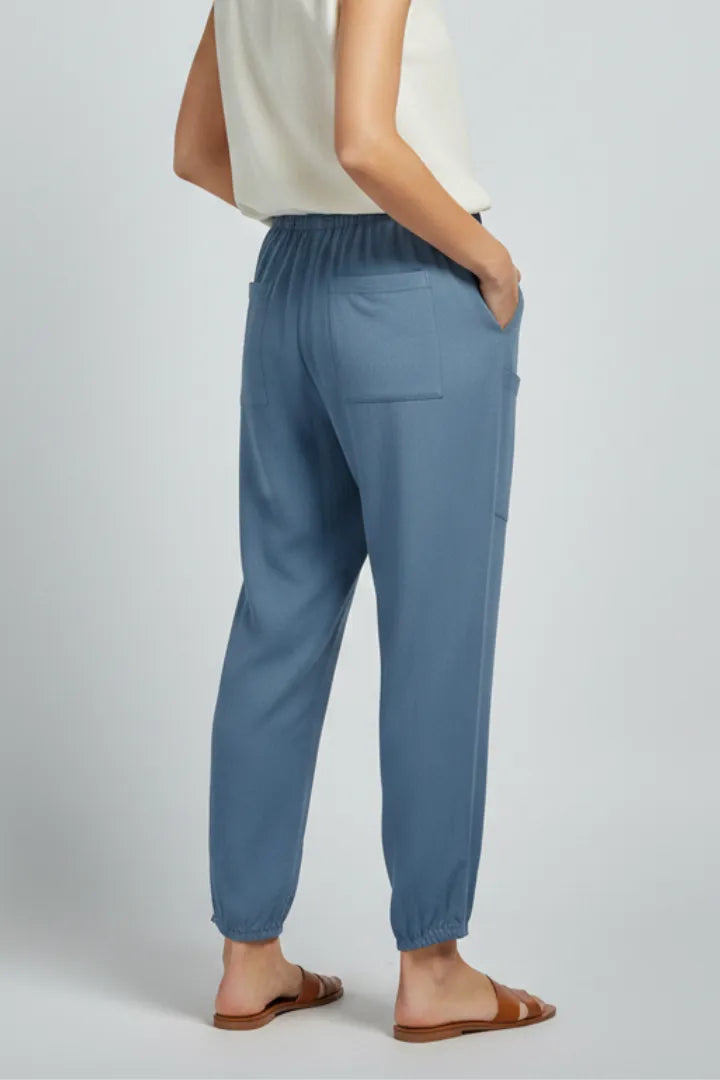 Linda | Women's Drawstring-Waist Button-Hem Trousers