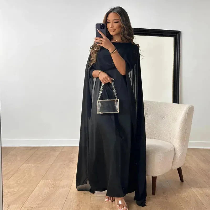 Minette | Women's Lace Long-Sleeve Maxi Dress