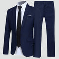 Slim Fit Two-Piece Suit with Blazer and Trousers for Men
