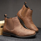 Slip-On Faux Leather Chelsea Boots Western Stitch for Men