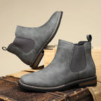 Slip-On Faux Leather Chelsea Boots Western Stitch for Men