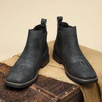 Slip-On Faux Leather Chelsea Boots Western Stitch for Men