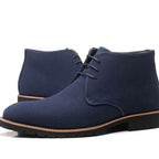 Suede Chukka Boots with Lace-Up Closure for Men