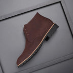 Suede Chukka Boots with Lace-Up Closure for Men